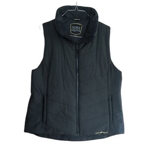 Noble Equine Black Zip Up Puffer Vest Size Women's L
